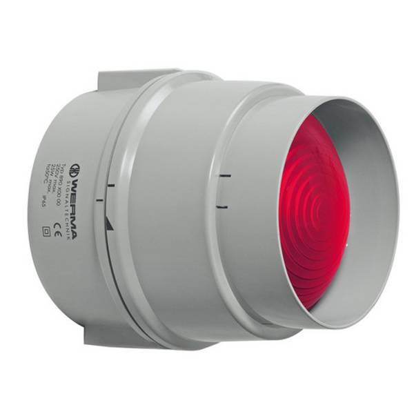 890.120.55 Werma  LED Traffic Light 890  24vDC 1:RED Permanent LED IP65 (12-24vDC)